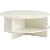 Muuto Halves-sohvapöytä Off white-terrazzo, Ø85 cm