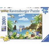 Ravensburger - Lasten palapeli - Palapeli 200 kpl XXL - Nappaa ne kaikki! - Pokmon - 8-vuotiaille ja vanhemmille - 12840