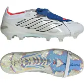 Adidas Predator Elite Fold-over Tongue Fg Icon Takeover - Valkoinen/hopea/sininen - Nurmi (Fg), koko 42