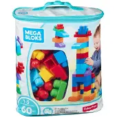 Mega Bloks Bloks First Builders Big Building Bag Toy Blocks With Storage Bag (60 Pieces) For Toddler - Multi/patterned - ONE SIZE