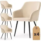 Hobby Hall Akord Estelle -tuolien setti, 4 kpl, ruskea