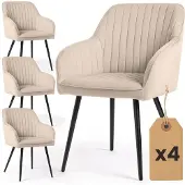 Hobby Hall Akord Florence -tuolien setti, 4 kpl, ruskea