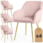 Hobby Hall Akord Florence -tuolien setti, 4 kpl, pinkki