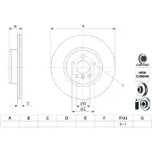 Bosch Jarrulevy (1kpl) 0 986 479 F56