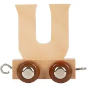 Small Foot - Wooden Letter Train - U - 12 pieces