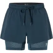 Super.natural Women's Double Layer Shorts Blueberry Urheilushortsit L