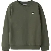 Name it Nkmvimo Ls Sweat Bru Noos - Khaki green - 146-152
