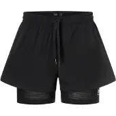 Super.natural Women's Double Layer Shorts Jet Black Urheilushortsit S
