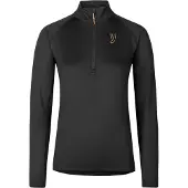 Johaug Women's Elemental Half Zip Black Pitkähihaiset urheilupaidat XS