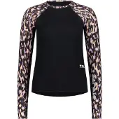 Mons Royale Bella Merino Kerrastopaita rock leopard / black Koko S