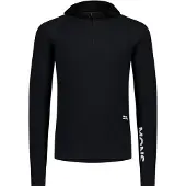 Mons Royale Temple Merino Long Sleeve Hood Kerrastopaita black Koko XL