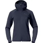 Bergans Women's Rabot Merino Tech Midlayer Hoodie Navy Blue L