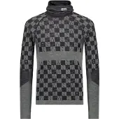 Mons Royale Ascender Merino Hooded Kerrastopaita dried sage / black Koko M