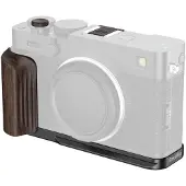 SmallRig 6237 L-Shaped Mount Plate with Wooden Handle for FUJIFILM X-E5 (Ebony Black)