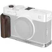 SmallRig 6236 L-Shaped Mount Plate with Wooden Handle for FUJIFILM X-E5 (Ebony Silver)
