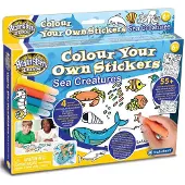 Brainstorm Colour Your Own Stickers- Sea Creatures - Multi/patterned - ONE SIZE