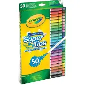 Crayola Supertips Washable Markers 50 Pcs - Multi/patterned - ONE SIZE