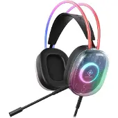 Deltaco Gaming DH230 Semi-transparant RGB Pelikuulokkeet - Musta