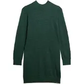 Superdry for woman. W8011223A Green merino wool knitted dress (XL), Casual, Long sleeve