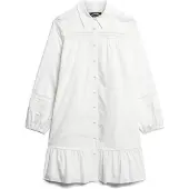Superdry for woman. W8011625A Shirt dress with white lace mix (M), Casual, Cotton, Long sleeve