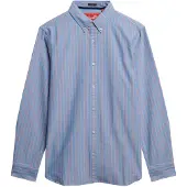 Superdry for man. M4011037A Classic Oxford shirt dark blue (M), Casual, Cotton, Long sleeve