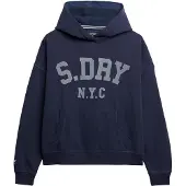 Superdry for woman. W2012430A Essential Sweatshirt navy (16), Casual, Cotton
