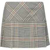 Superdry for woman. W7210267A Grey plaid pleated skirt 1/2 (M), Casual, Polyester