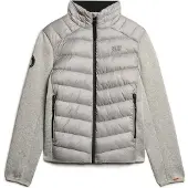 Superdry for man. M5011916A Storm Knit Hybrid Padded Jacket grey (S), Casual, Sustainable, Recycled nylon