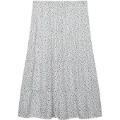 Superdry Woven Tiered Maxi Skirt - White - 12