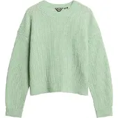 Superdry for woman. W6110579A Green Brushed Jersey (S), Casual, Acrylic, Long sleeve