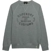 Superdry for man. M2014474A Merchant Vintage Print grey sweatshirt (3XL), Casual, Cotton