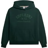 Superdry for woman. W2012452A Athletic Essentials Relax green sweatshirt (M), Casual, Cotton