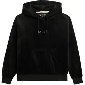 Superdry for woman. W2012168A Country Club loose-fitting velour hoodie black (XS), Casual, Polyester