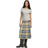 Superdry Check Pleated Midipituinen Hame