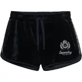 Superdry for woman. W7110501A Shorts Country Club Velour navy (XL), Casual, Polyester