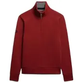 Superdry for man. M2014535A Essential Pique Half Zip Sweatshirt red (M), Casual, Cotton