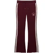 Superdry for woman. W7011308A ESS Stripe Flare Joggers in burgundy (S), Casual, Cotton