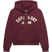 Superdry Athletic Essentials Relaxed Crop Kokovetoketjullinen Collegepaita