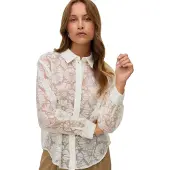 Vero Moda Vmkova Ls Shirt Wvn - White - L