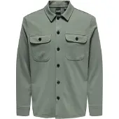 Only & Sons Onsnewkodyl Overshirt Sweat Noos - Khaki green - XS