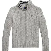 Ralph Lauren Pusero M. Vetoketju - Neulottu - Harmaa melang - - 14-16 v (164-176) - Puserot