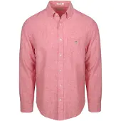 Gant Reg Cotton Linen Shirt - Pink - XXXL