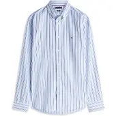 Tommy Hilfiger Paita 'Flex' laivastonsininen / vaaleansininen / valkoinen