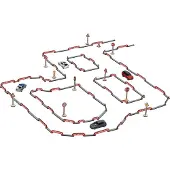 Goki Wooden Roadworks Play Set - 135 pieces.