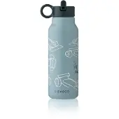 Adlibris Juomapullo - Falcon - 350 ml - Race Cars/Ranta Blue - - OneSize - Juomapullot
