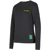 La Sportiva Climbing on the Moon Sweatshirt W Carbon/Giallo - M