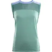 Aclima Women's LightWool Sports Singlet Oil Blue/Purple Impression/North Atlantic Lyhythihainen treenipaita XS