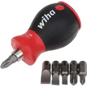 Wiha Wiha-ruuvimeisseli, jossa on magneettiura, Phillips, 6 bittiä, stubby, 1/4" (33736)