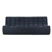 Ethnicraft , N701 3-istuttava sohva Graphite