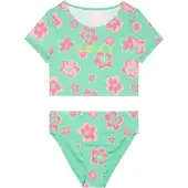 Roxy Tropicool Crop Lycra Set - Green - 170